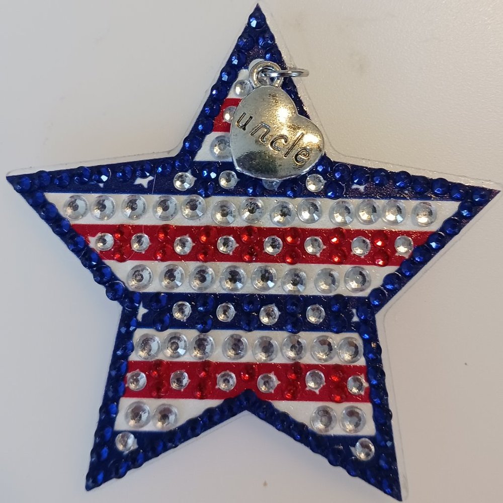 Patriotic star magnet uncle sam